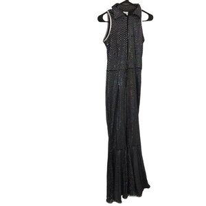 Forum costume womens sequin dance flare pant bodysuit size Small